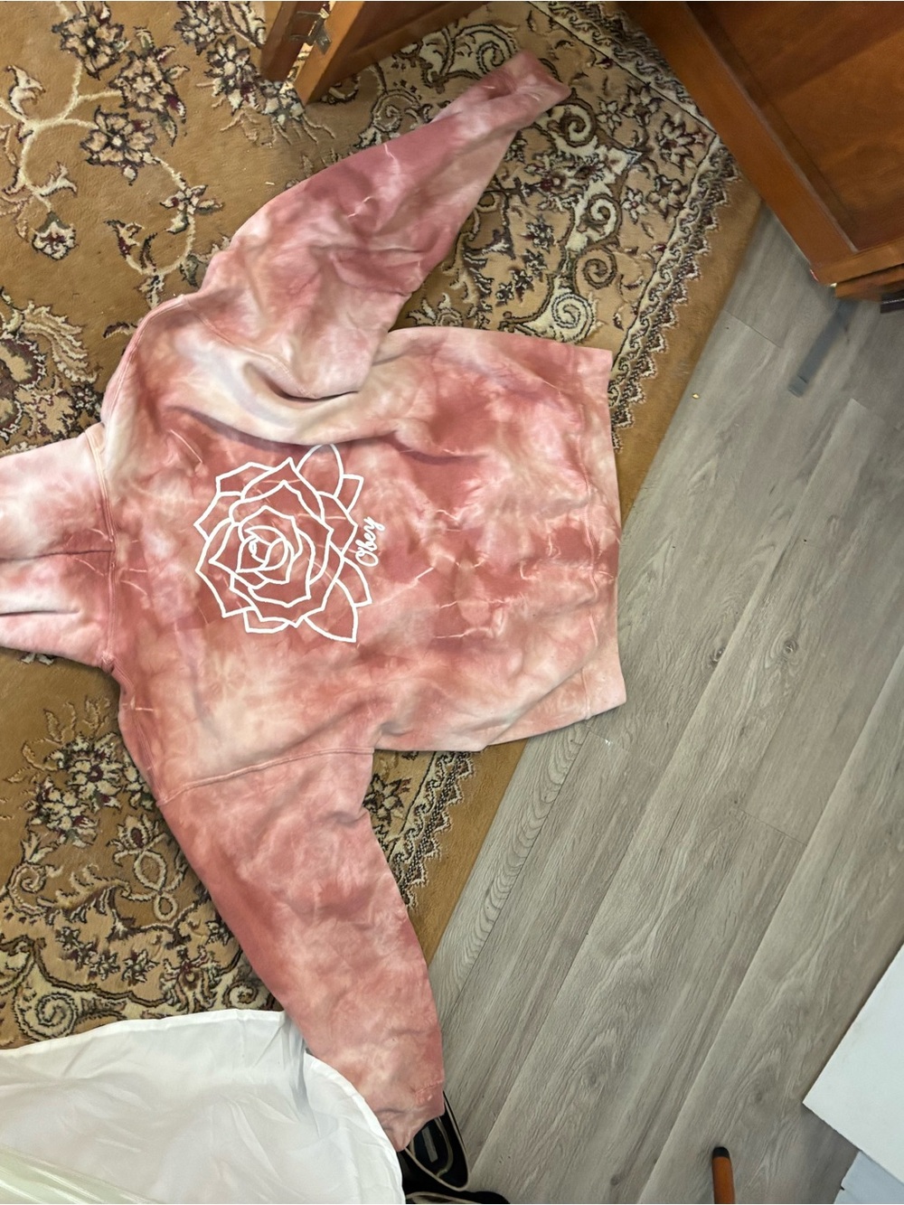 Obey Dusty Rose Tie-Dye Pullover Hoodie